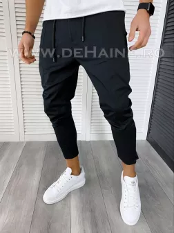 Pantaloni barbati casual negri B3739 A-7